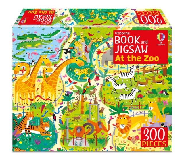 Usborne Book and Jigsaw At the Zoo-9781805077732
