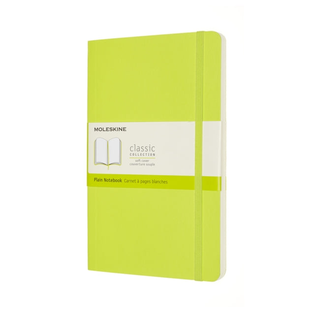 Moleskine Large Plain Softcover Notebook : Lemon Green-8056420851007