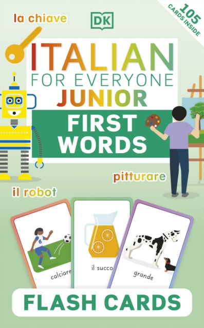 Italian for Everyone Junior First Words Flash Cards-9780241601426