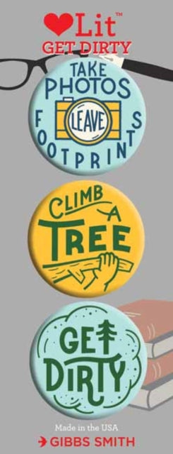 Get Dirty 3 Badge Set : LoveLit Button Assortment-9781423651840