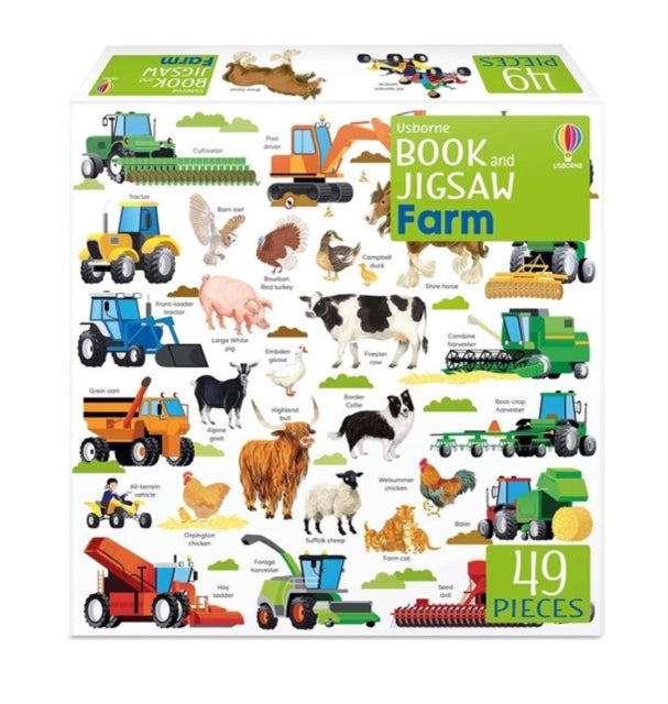 Usborne Book and Jigsaw Farm-9781803704838