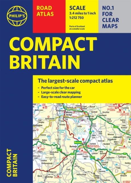 Philip's Compact Britain Road Atlas : (Flexi A5)-9781849075787