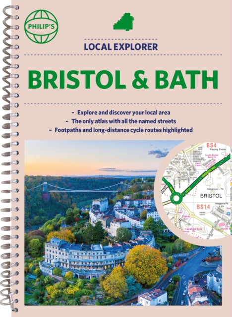 Philip's Local Explorer Street Atlas Bristol and Bath-9781849076029