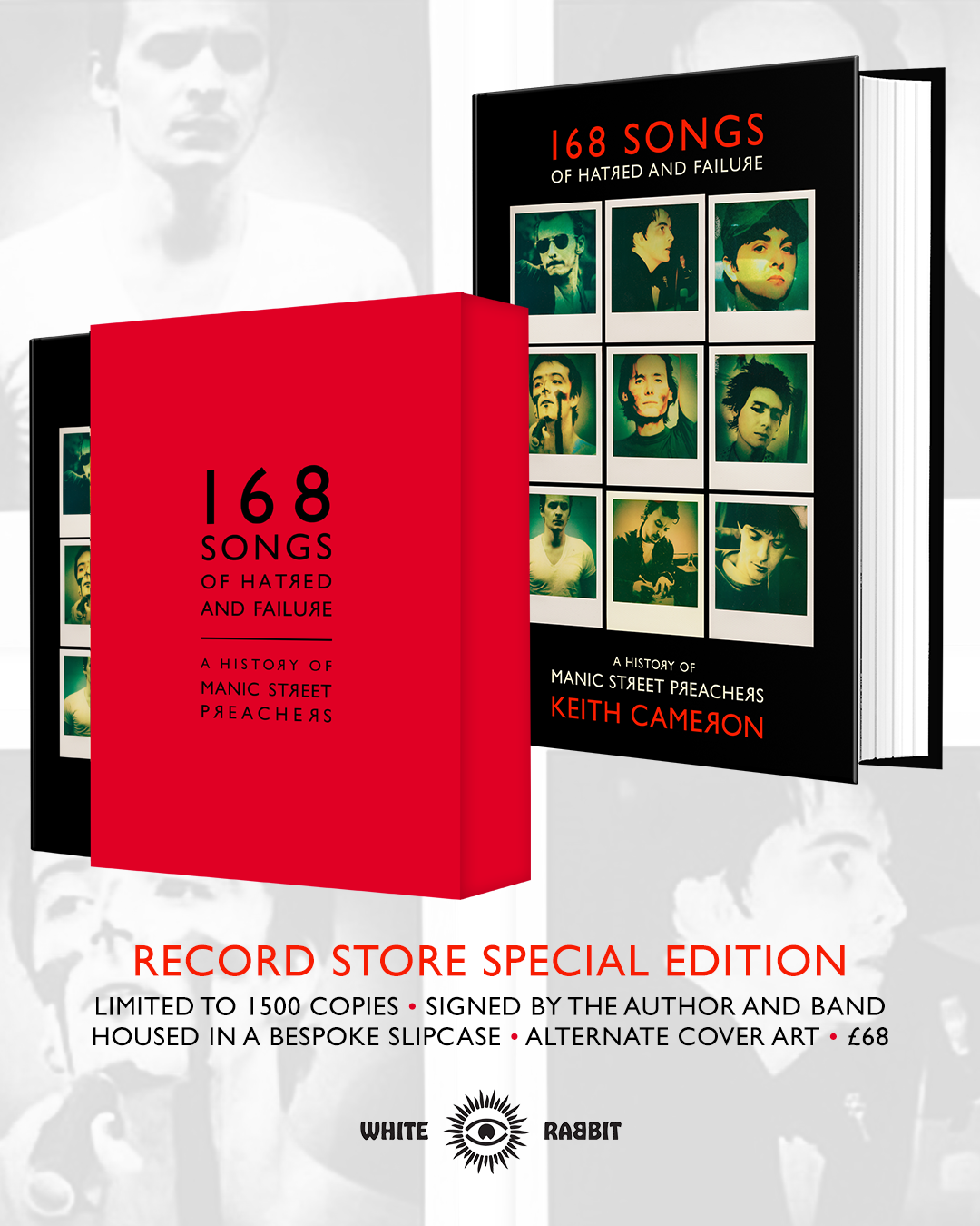 *PRE-ORDER* 168 Songs of Hatred and Failure : The History Of Manic Street Preachers *SIGNED*