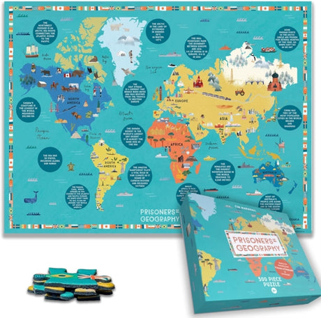 Prisoners of Geography World Map 500 Piece Puzzle-5056318134598