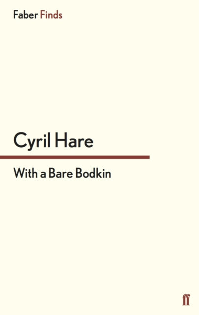 With a Bare Bodkin-9780571247455