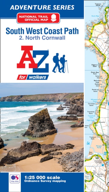 SW Coast Path North Cornwall Adventure Atlas-9781782571568